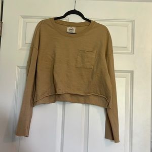 Tan crop sweatshirt